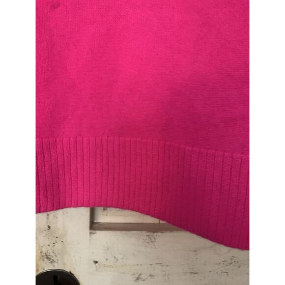 Aqua Cashmere Ti Amo Crew Neck Pink 100% Cashmere Sweater Size XS Exclusive - Picture 8 of 13